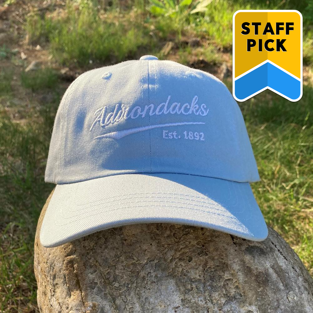 Adirondack Script Embroidered Low-Profile Cotton Twill Hat