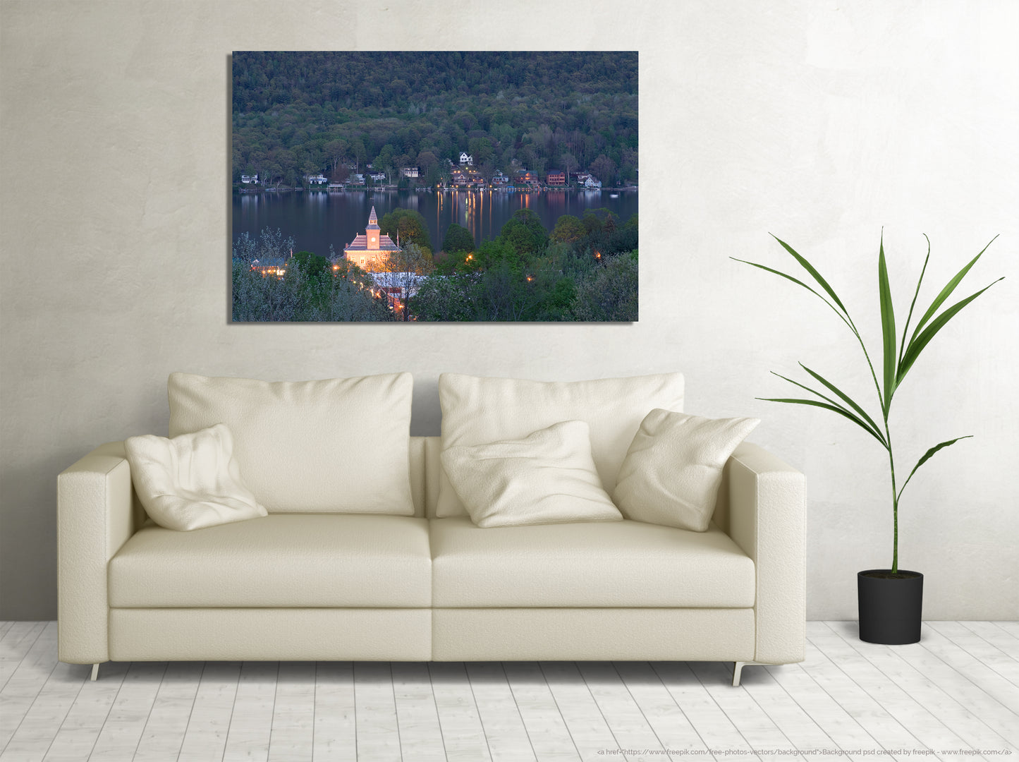 Lake George Village at Dusk Fine Art Photo or Canvas Print
