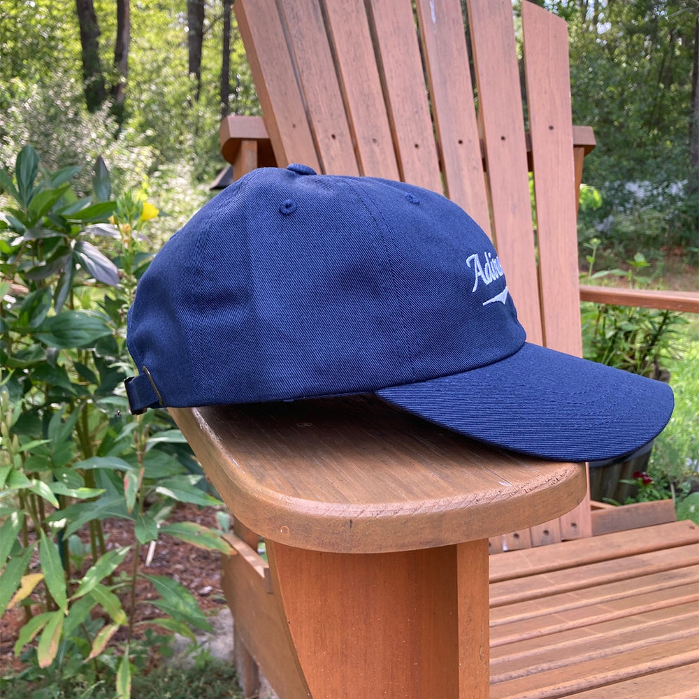 Adirondack Script Embroidered Low-Profile Cotton Twill Hat