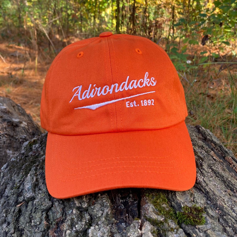 Adirondack Script Embroidered Low-Profile Cotton Twill Hat