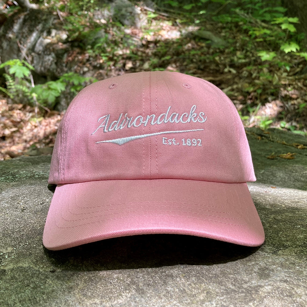 Adirondack Script Embroidered Low-Profile Cotton Twill Hat